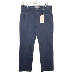 Flying Monkey Black Label Blue Stretch Straight Leg Jeans NWT Sz 32P Minimalist‎